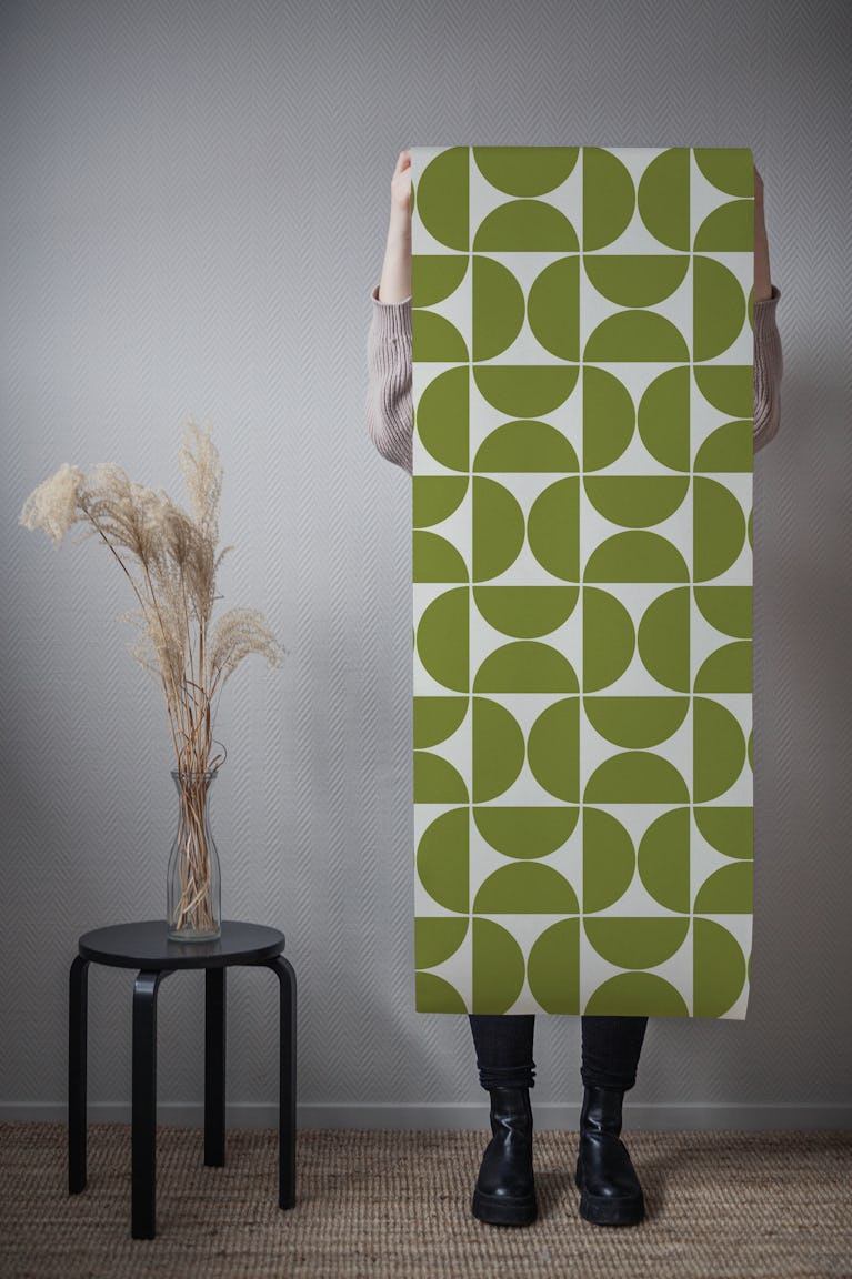 Mid-Century Modern Pattern No29 Medium wallpaper roll