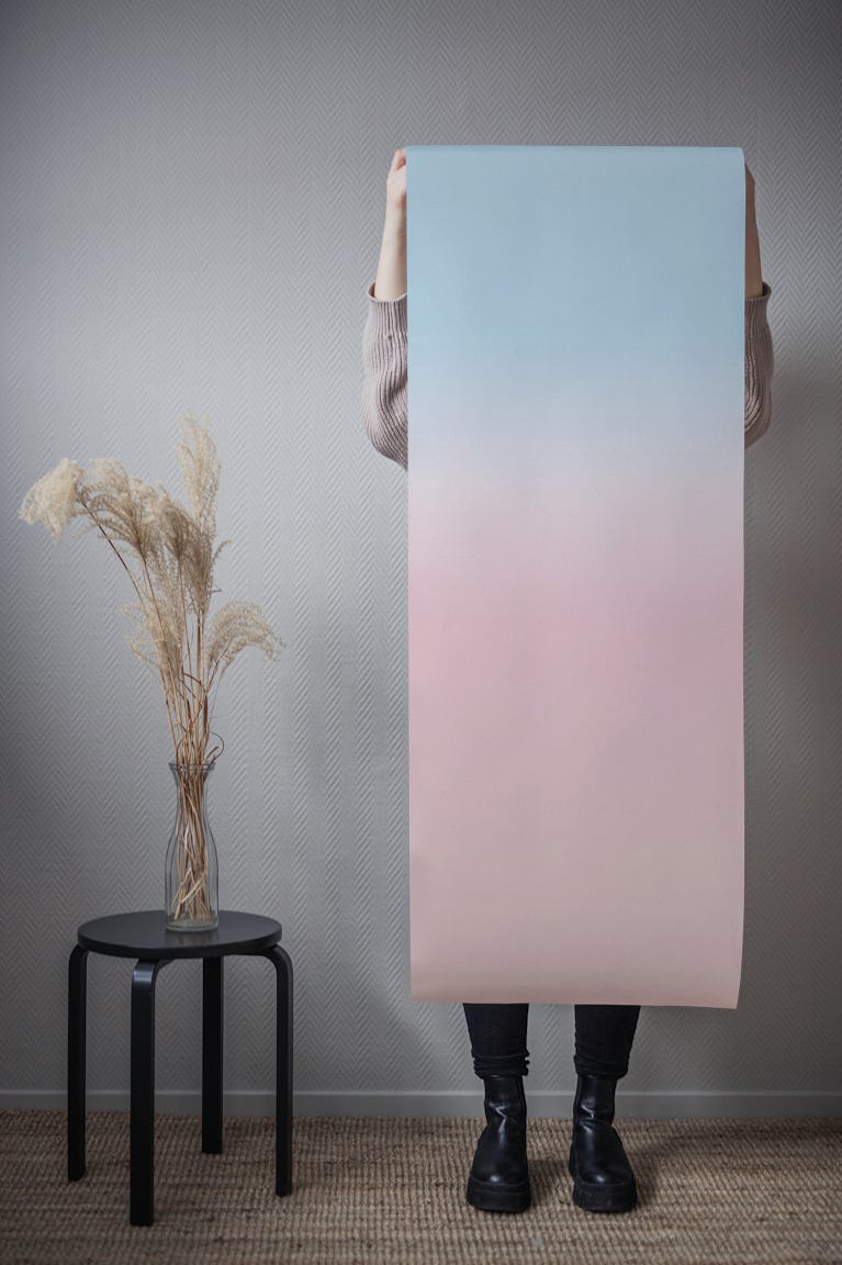 Dreamy Pink Sky Ombre wallpaper roll