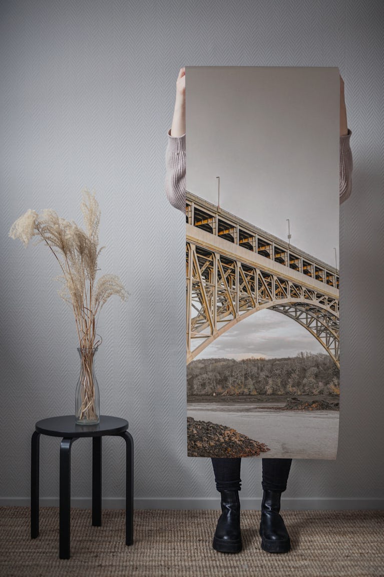 Britannia Bridge wallpaper roll