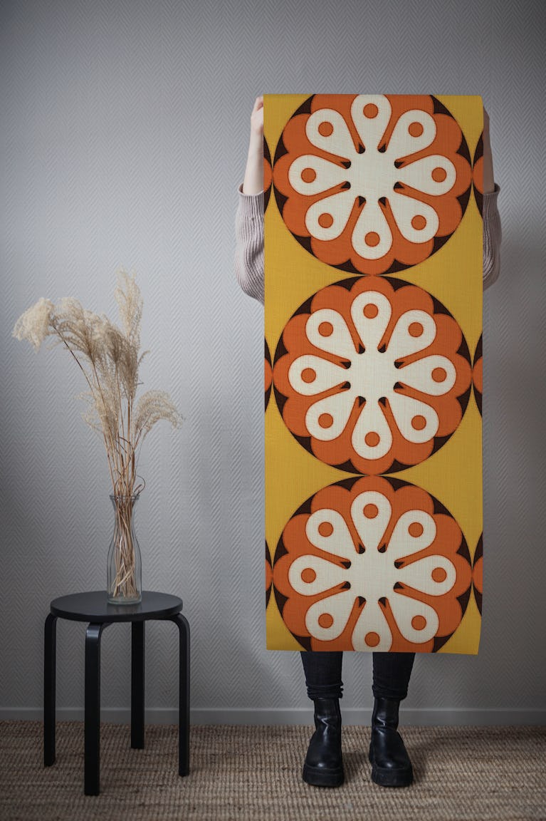 Groovy Retro 70s Fashion wallpaper roll