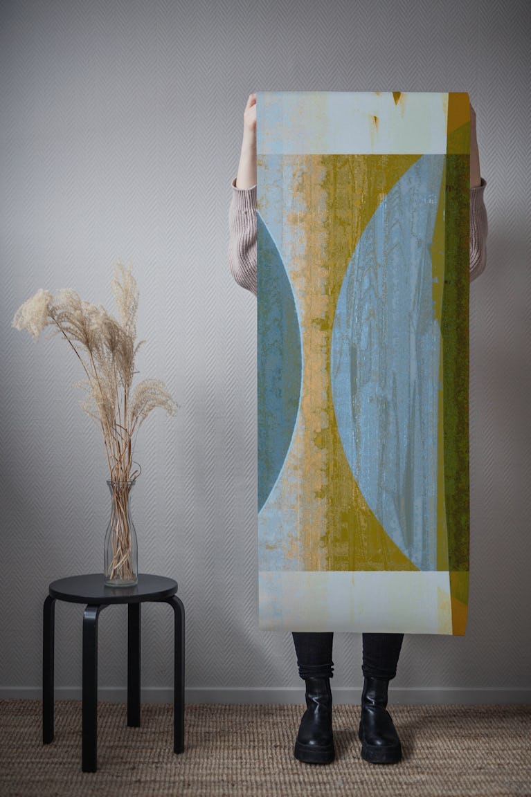 Mid Century Bauhaus Artwork wallpaper roll