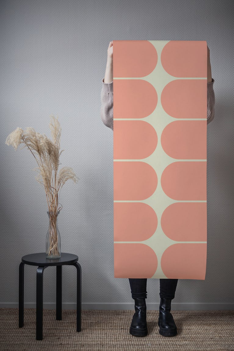 Rounded Retro Blocks wallpaper roll