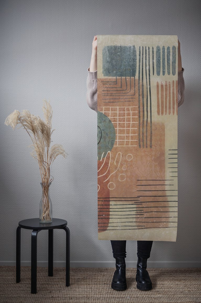 Modern Vintage Textures wallpaper roll