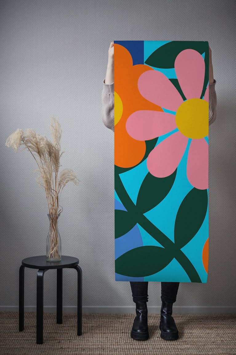 Pop Art Florals wallpaper roll