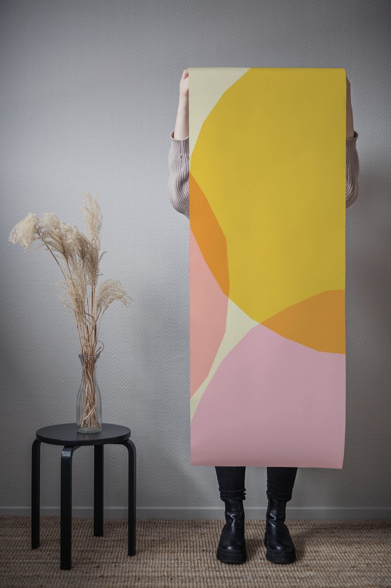 Modern Geometric Canvas wallpaper roll