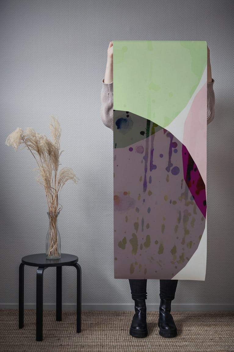 Chic Pastel Geometric wallpaper roll