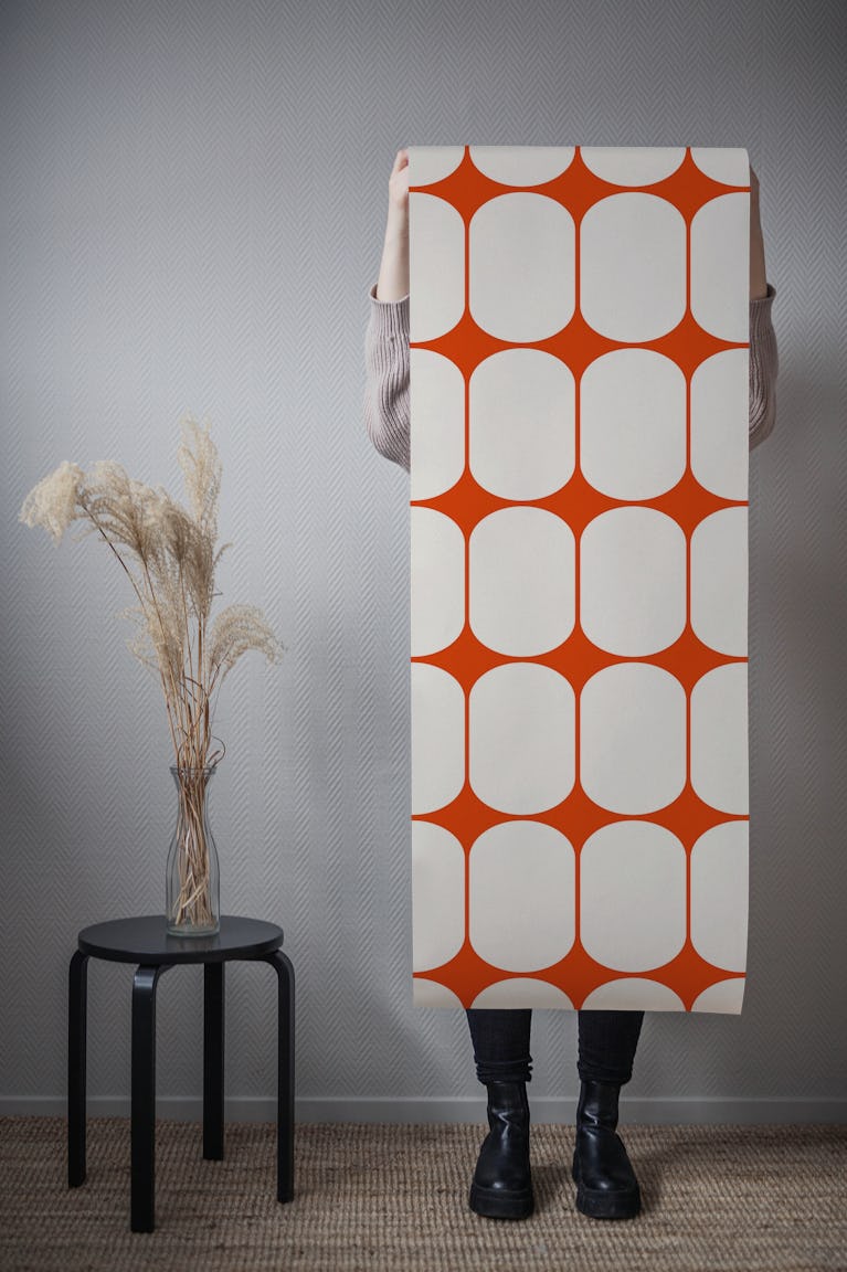 Retro Chic Rounds wallpaper roll
