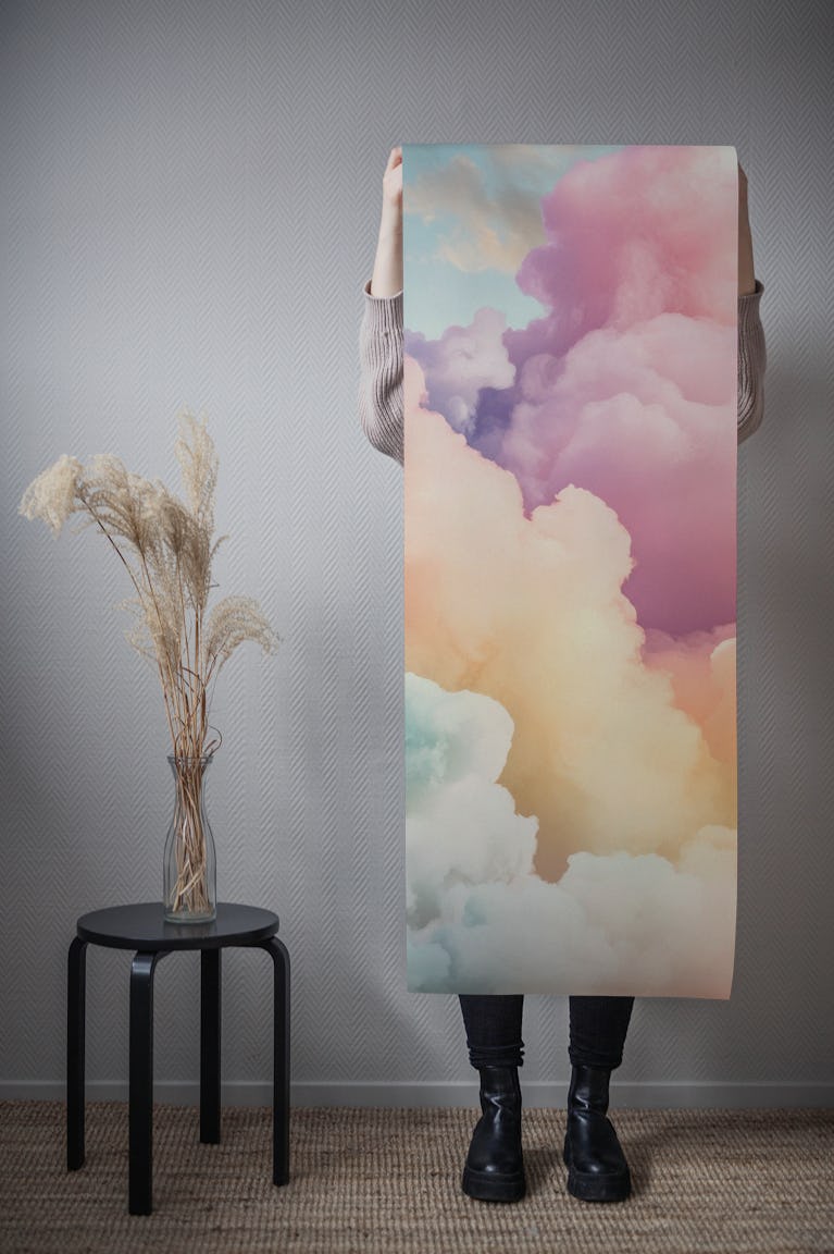 Cotton Candy Skies wallpaper roll