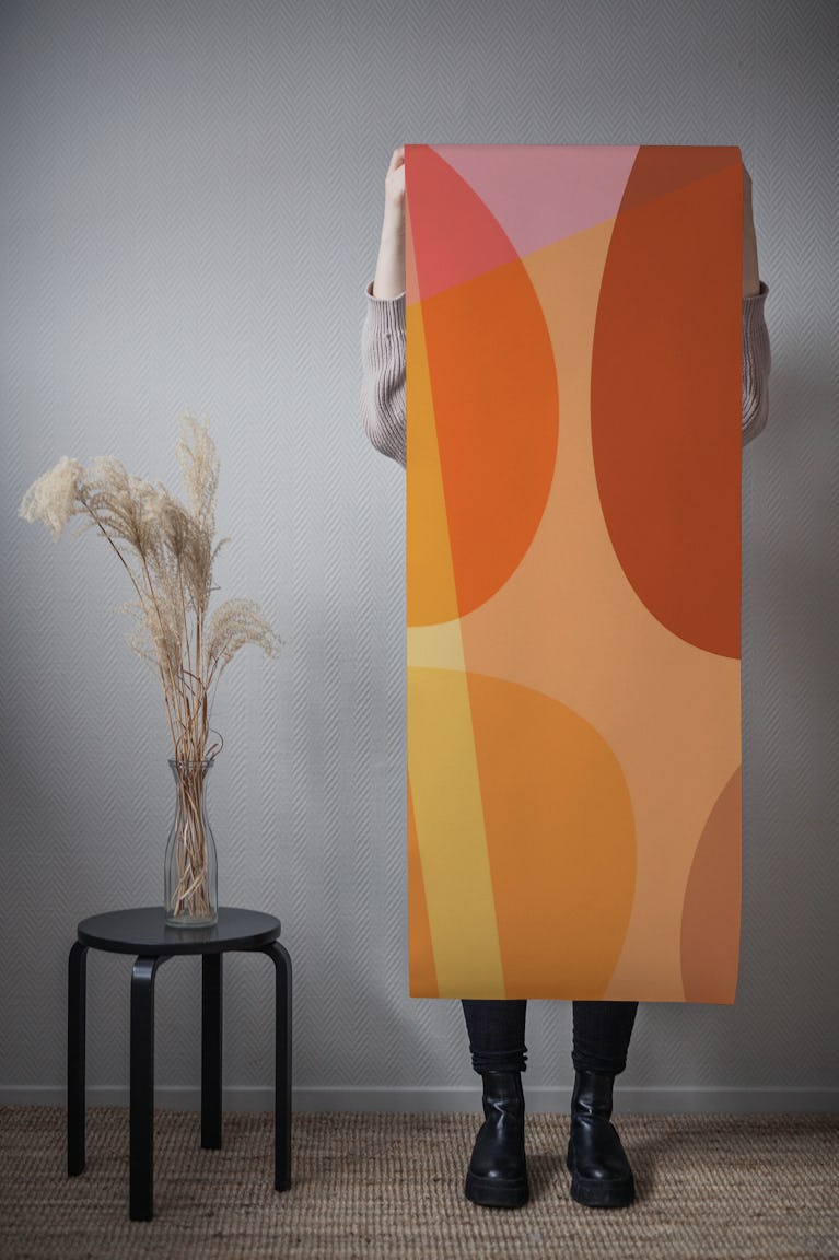 Elegant Sunset Curves wallpaper roll