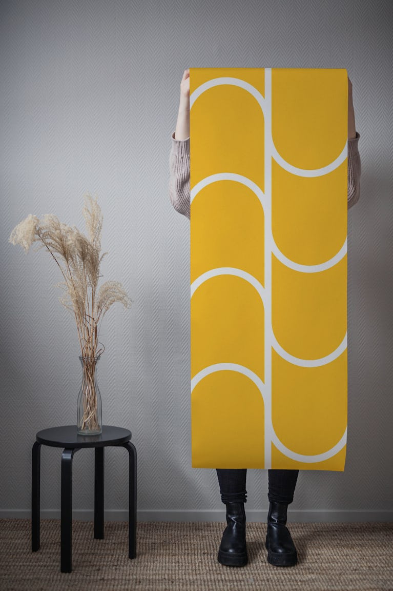 Wavy Chic Geometric wallpaper roll
