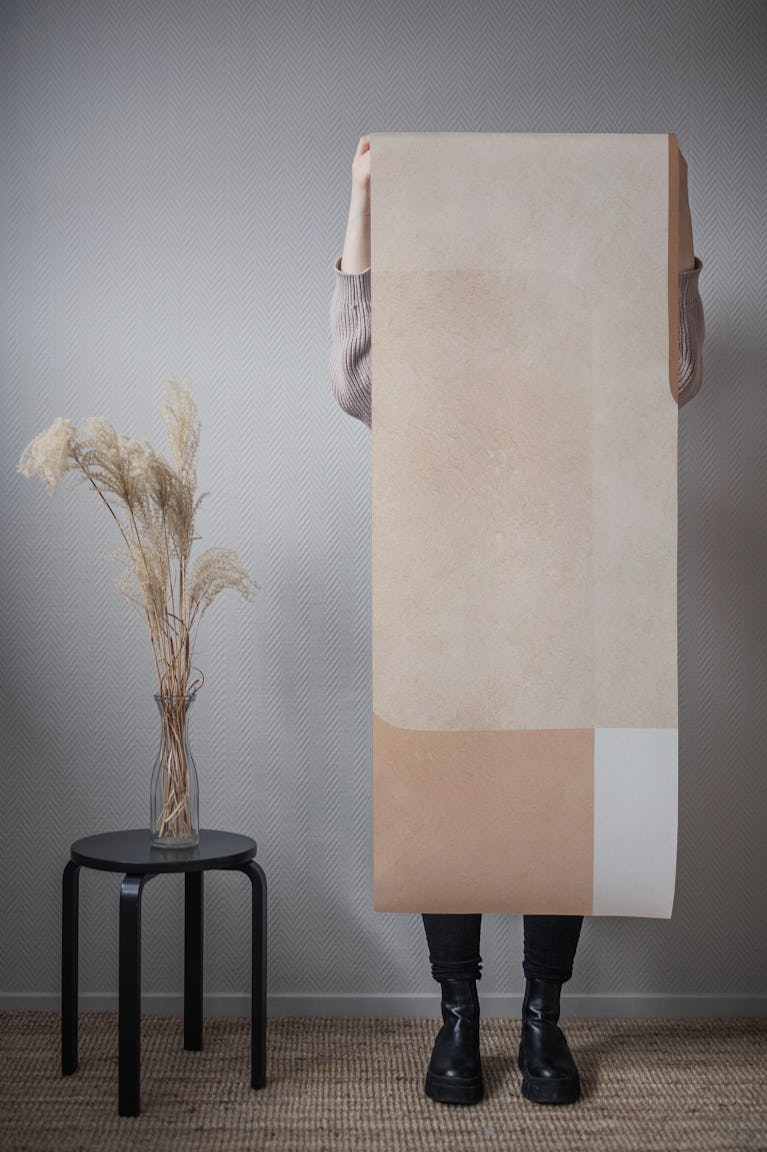 Contemporary Neutral Blocks wallpaper roll