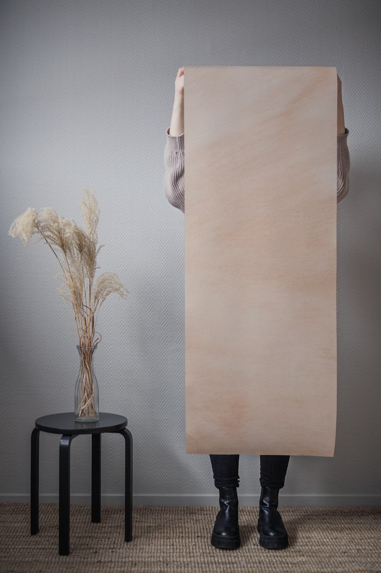 pastel paint apricot beige wallpaper roll