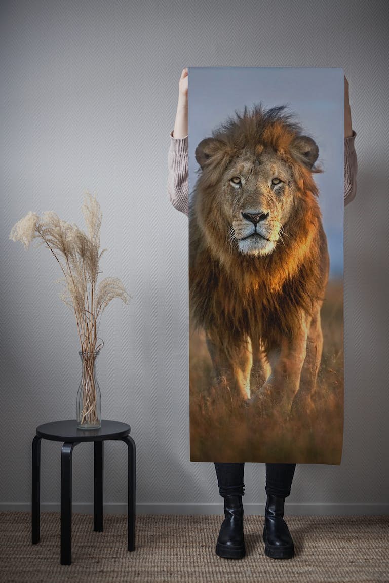 Lion Close Up papel pintado roll