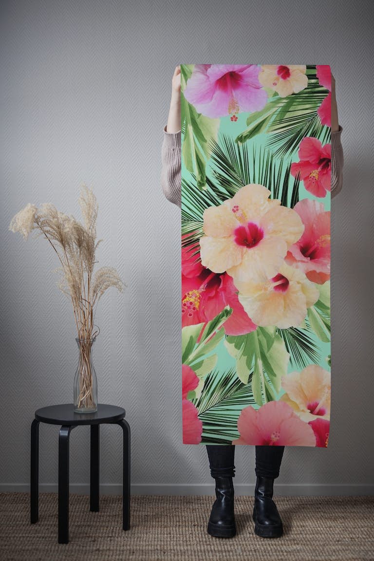 Tropical Hibiscus Dream 1 behang roll