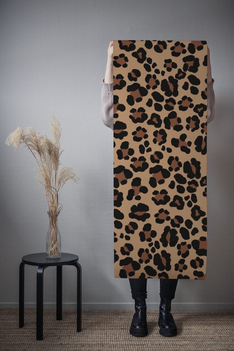 Leopard Print Glam 1 papel de parede roll