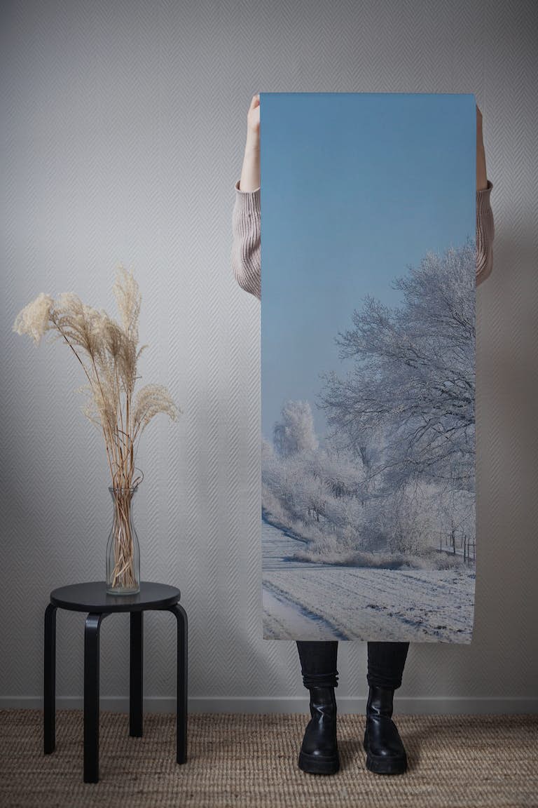 Winterly Nordic Landscape tapetit roll