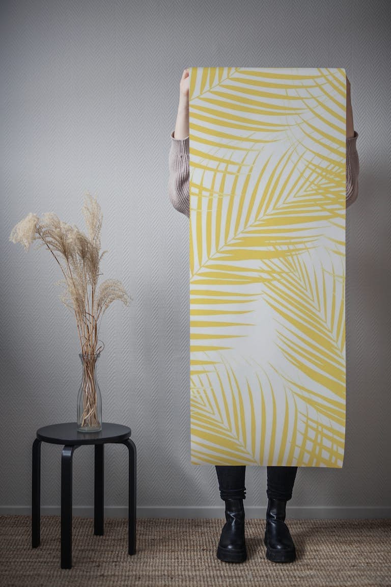 Palm Leaves Yellow Cali Vibe 1 tapet roll