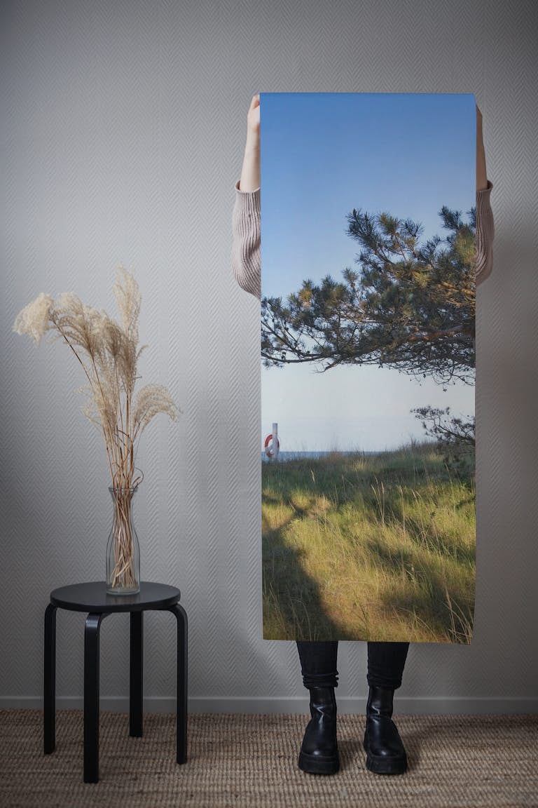 Baltic Sea View With Pine wallpaper roll
