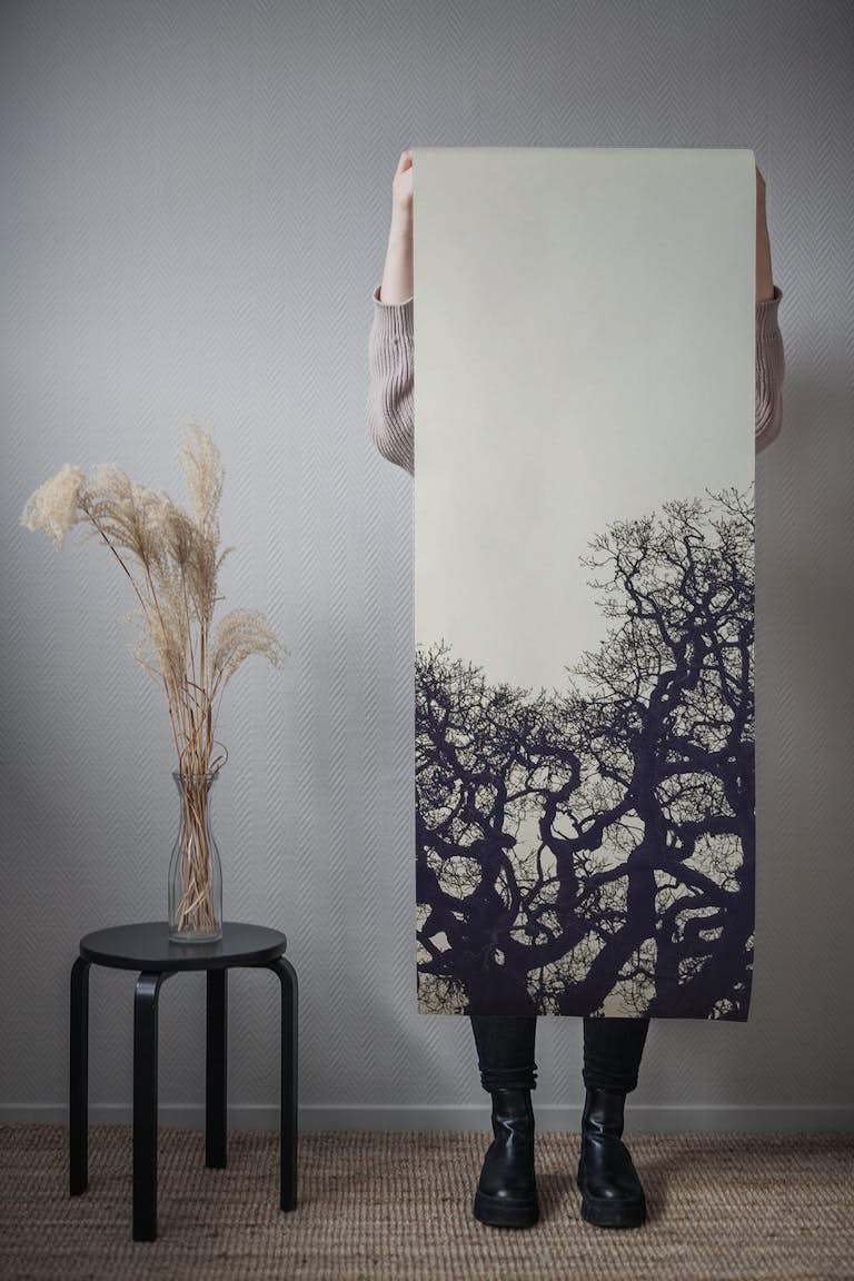 Skeleton tree wallpaper roll