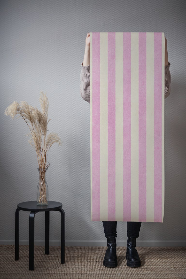 Stripes - 07 - Rose Quartz wallpaper roll