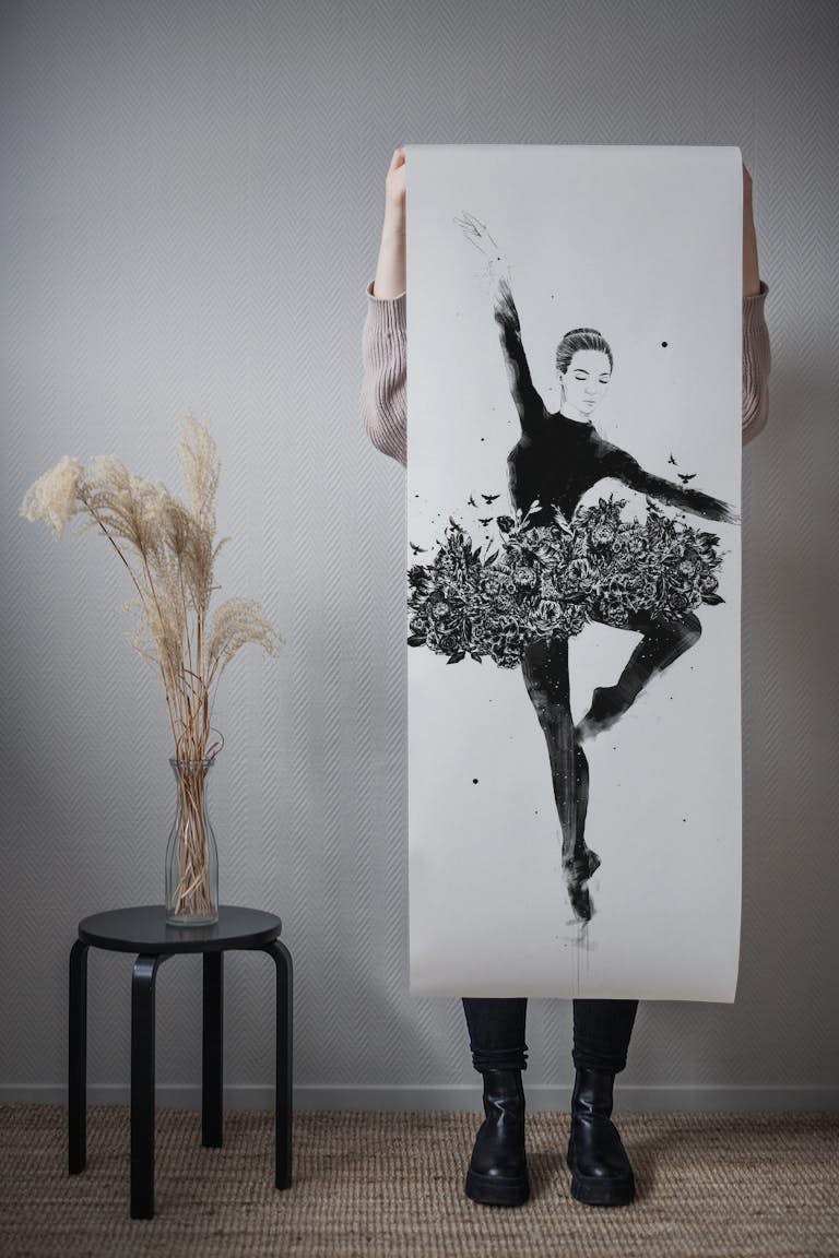 Floral dance wallpaper roll