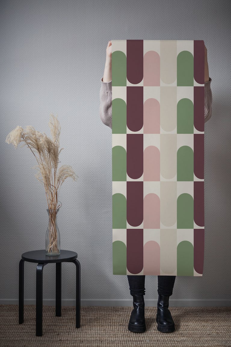 Contemporary Shapes Blend wallpaper roll