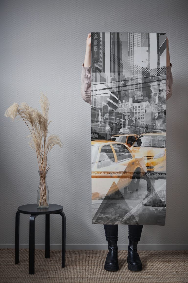 Modern Art NYC Collage wallpaper roll