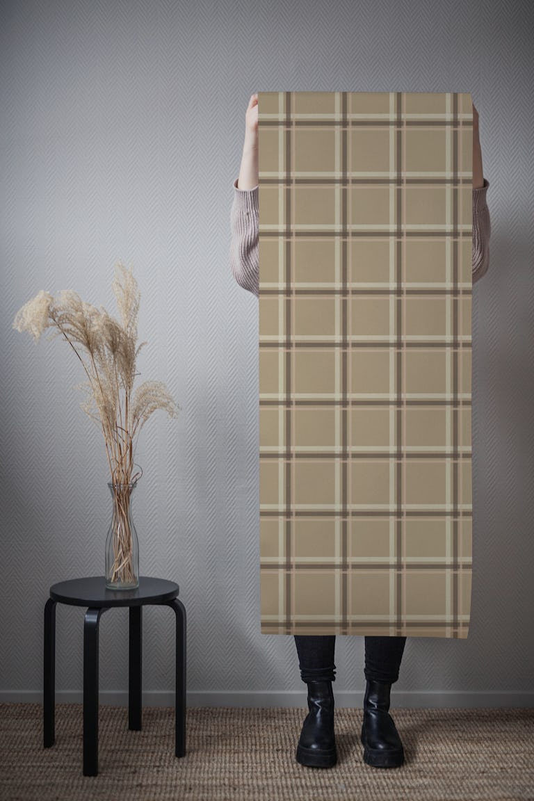 Safari Plaid wallpaper roll