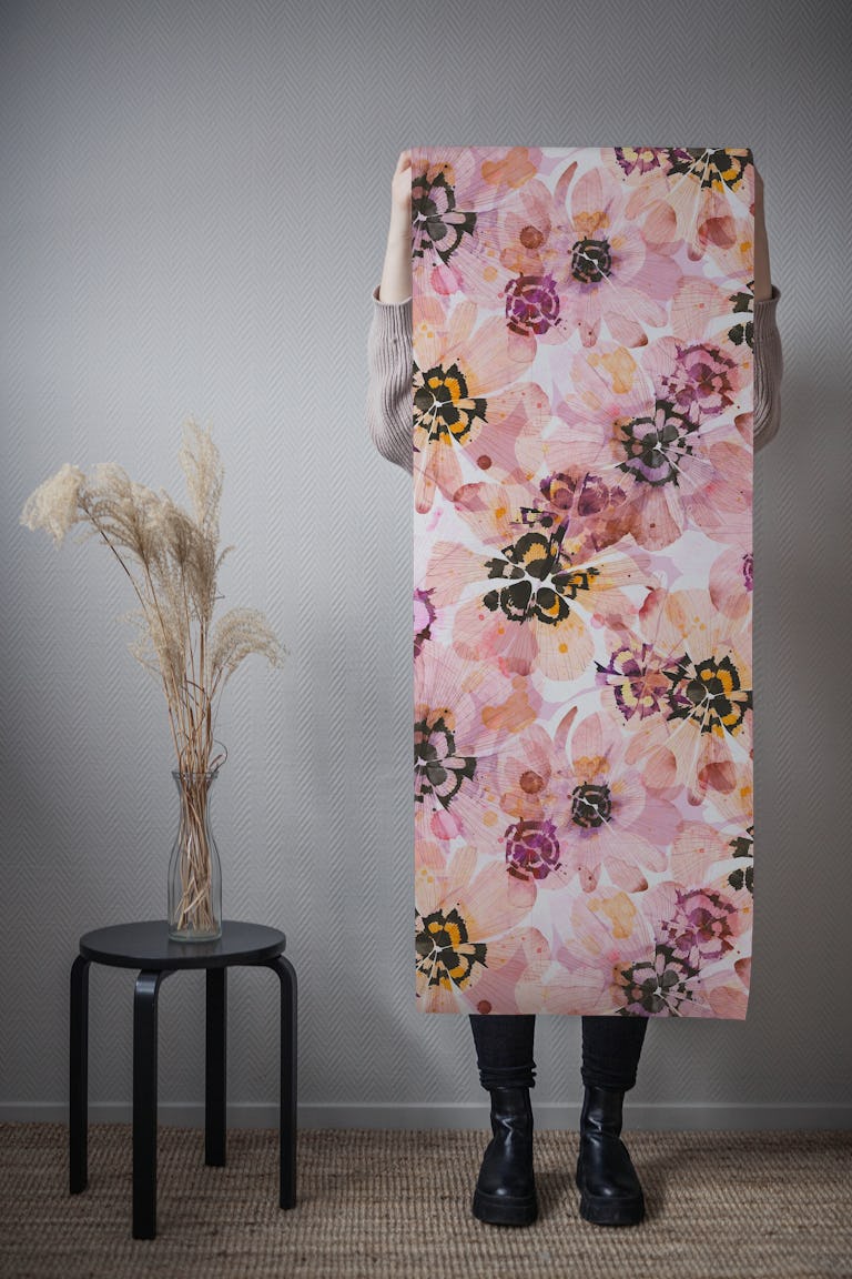 Boho Chic Floral Charm wallpaper roll