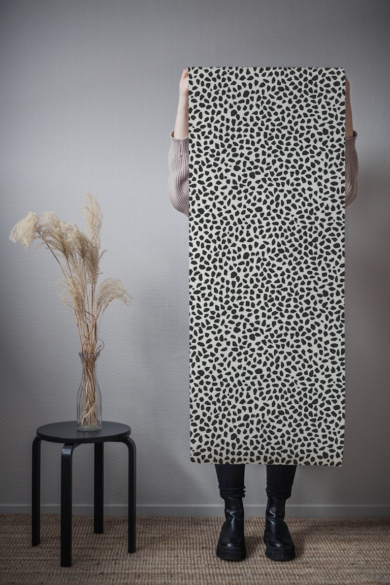 Hand Drawn Pebbles on Ivory WP wallpaper roll