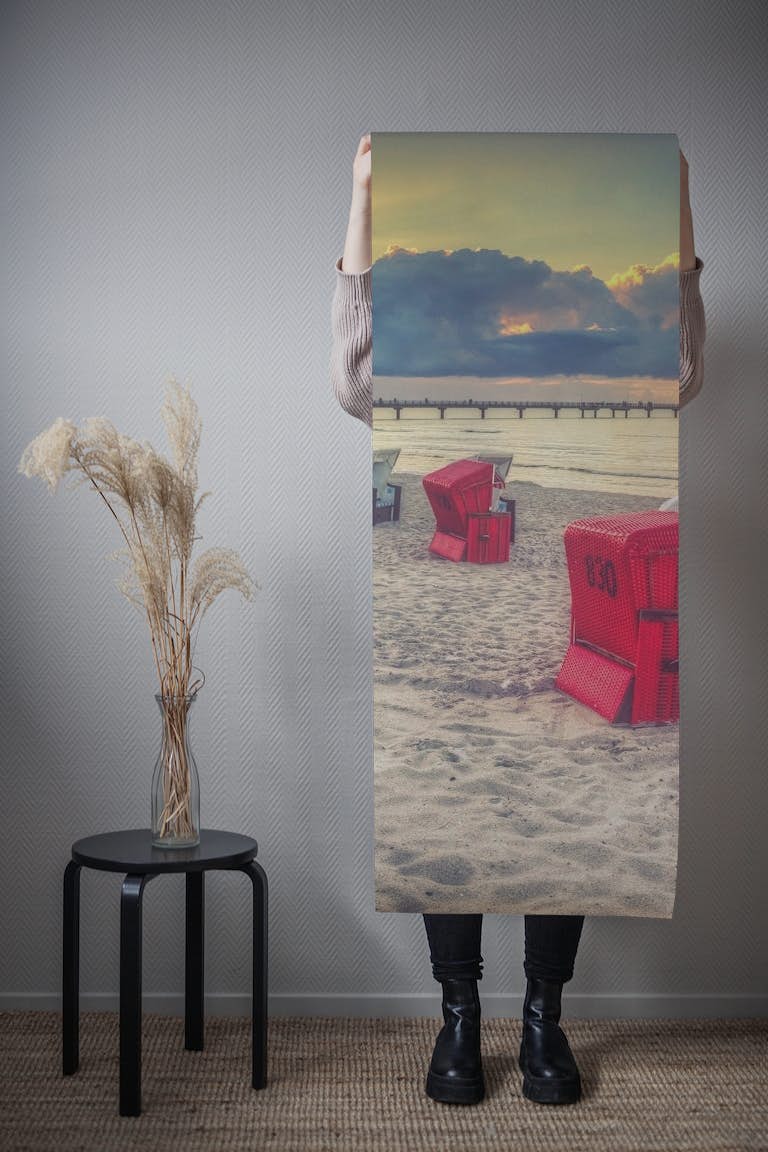 Beachtime wallpaper roll