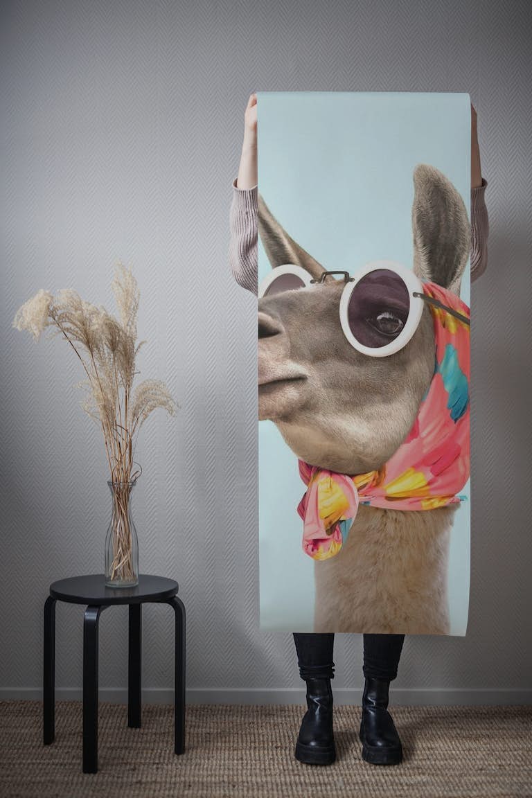 Fashion Llama wallpaper roll