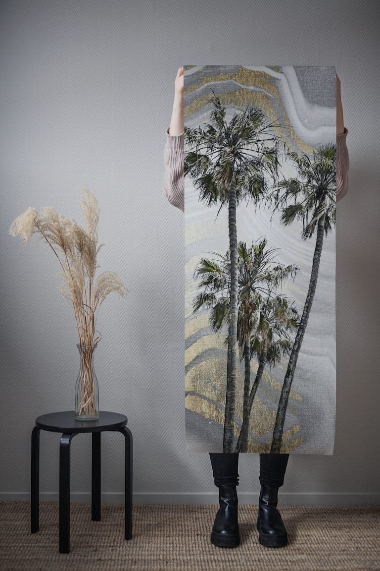 MODERN ART Lovely Palm Trees wallpaper roll