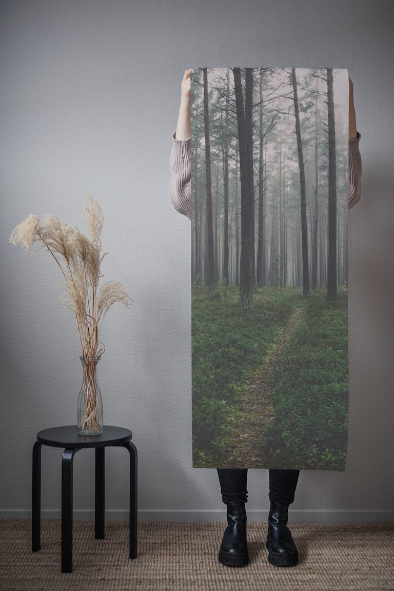 Dark forest behang roll