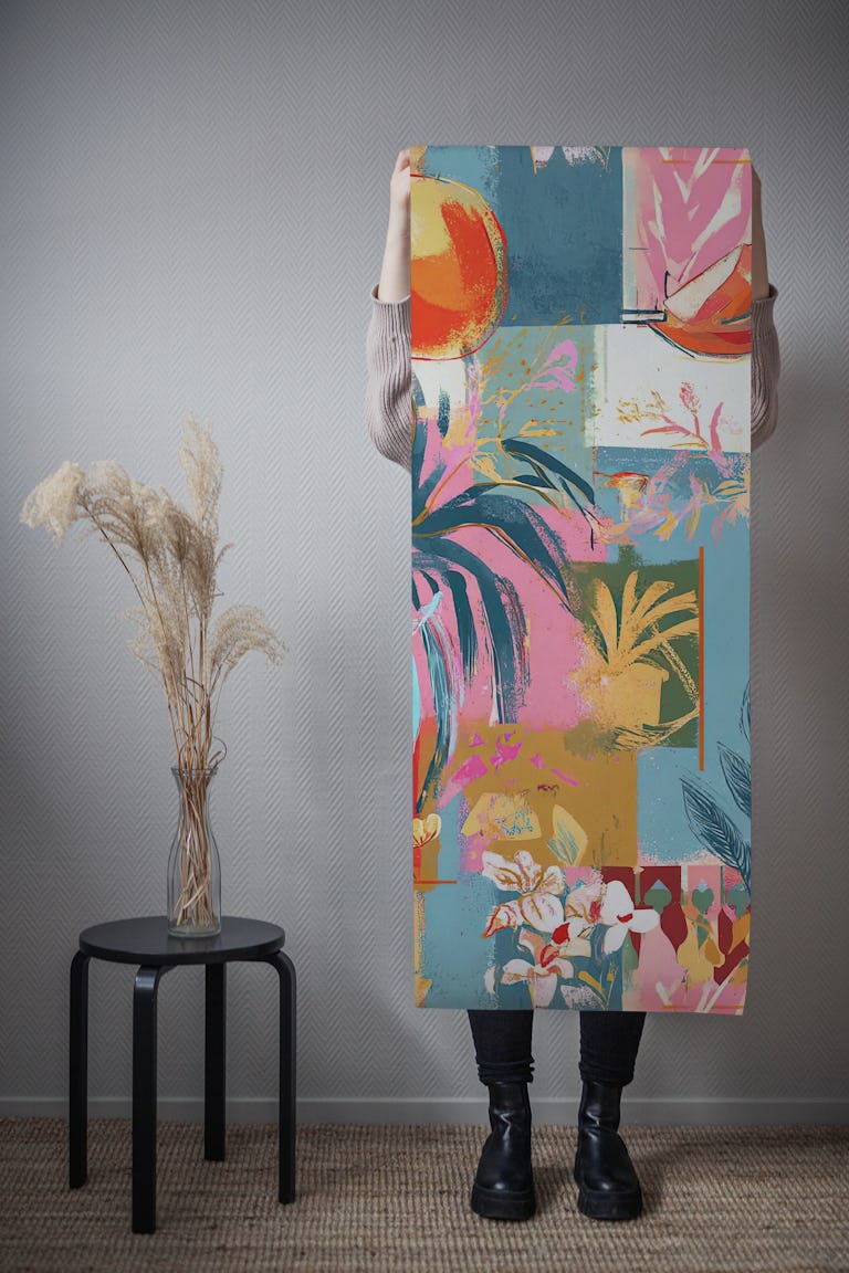 Painting Collages wallpaper roll