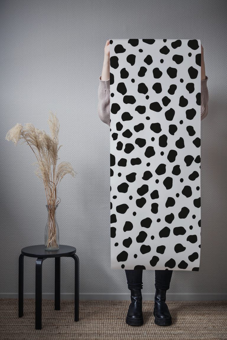 Cheetah Animal BW Print Glam 1 behang roll