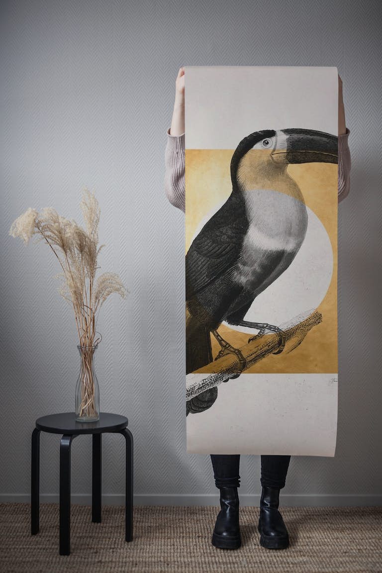 Toucan Golden behang roll