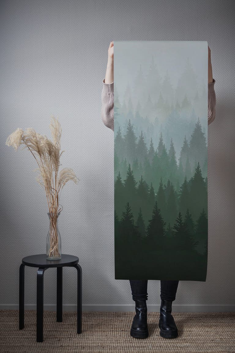 Forest Green wallpaper roll