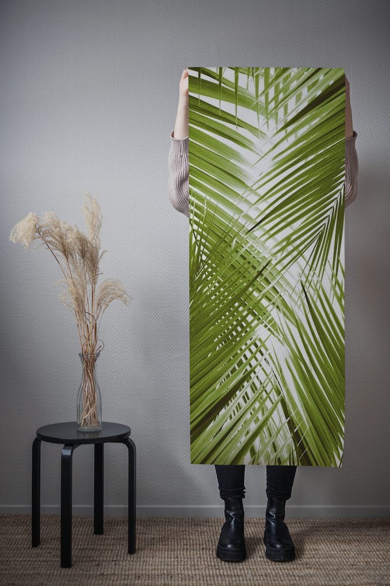 Green Palm Leaves Dream 3a papel pintado roll