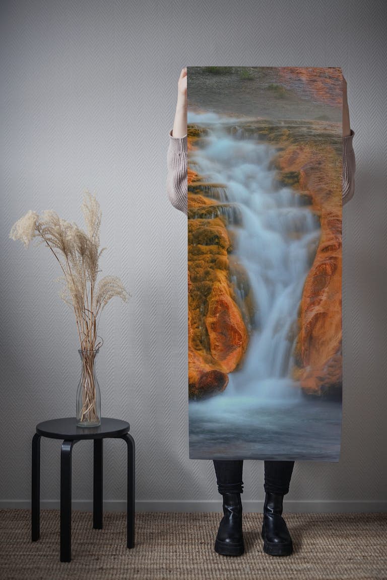 Steamy Falls wallpaper roll