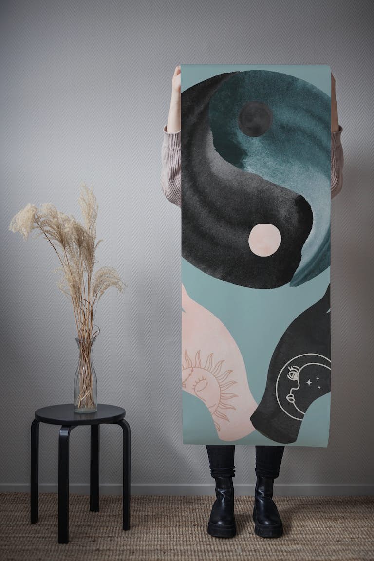 Yin Yang balance wallpaper roll