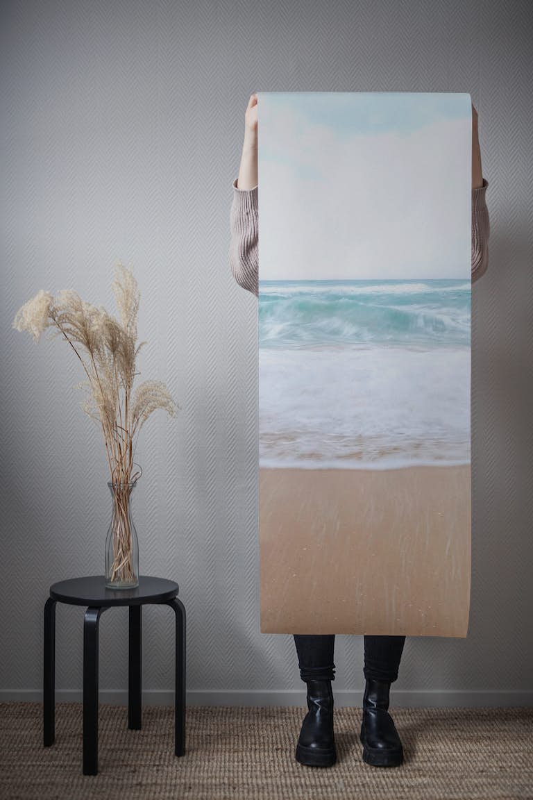 Calm beach wallpaper roll