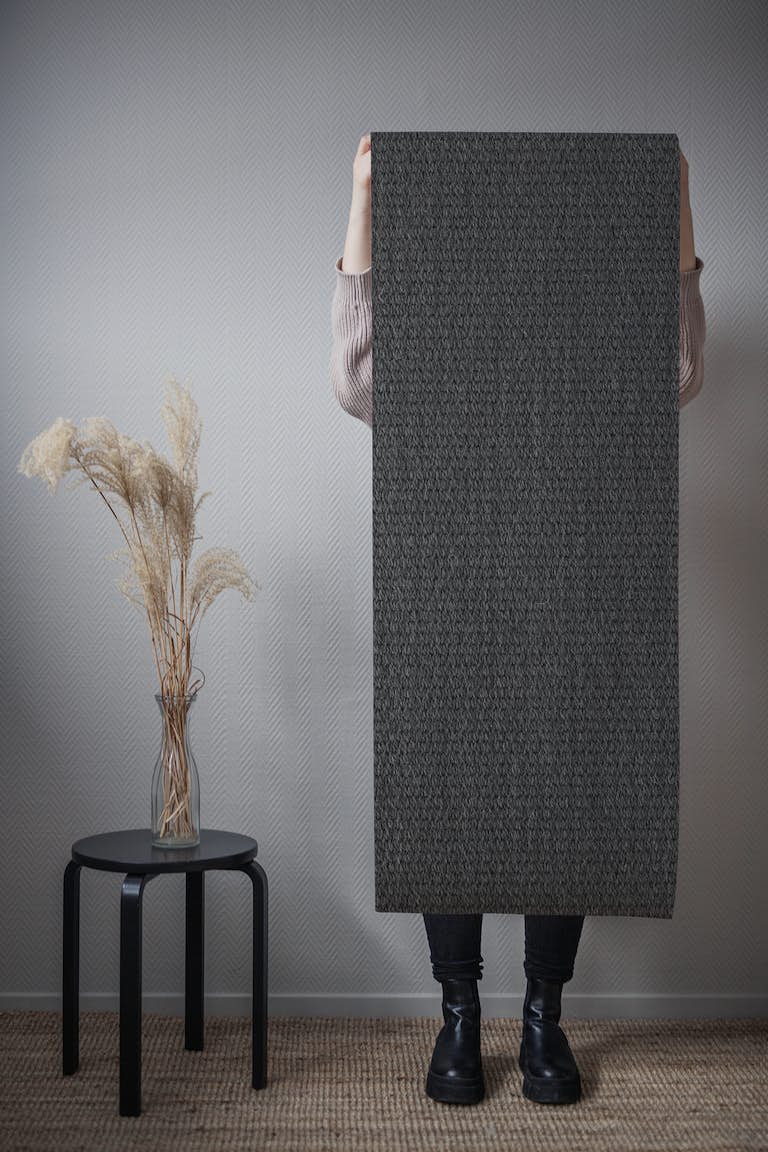 Textured fabric wallpaper roll