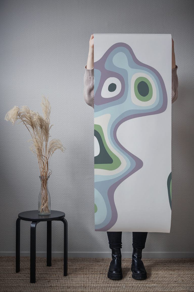 Abstract Organic V papel pintado roll