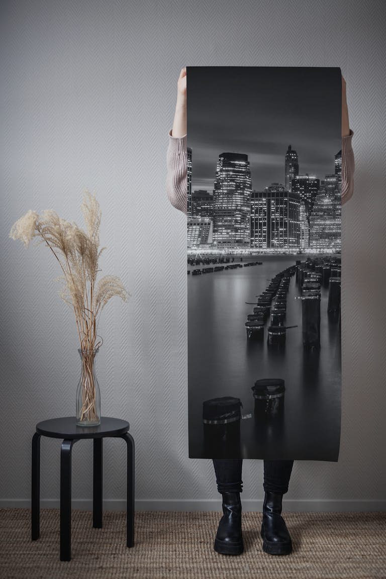 Monochrome Manhattan Skyline papiers peint roll