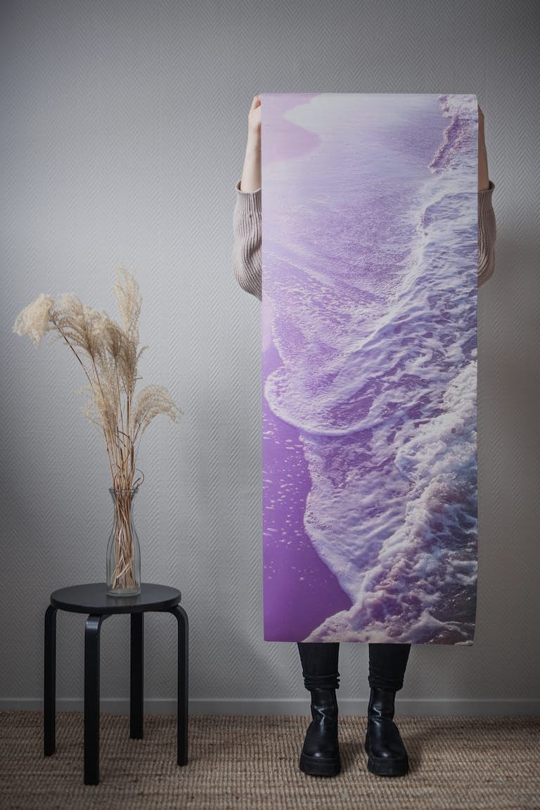 Purple Ocean Dream Waves 1 wallpaper roll