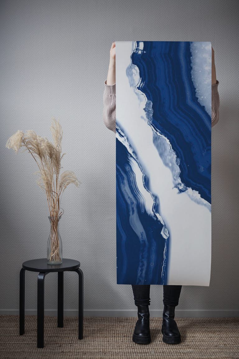 Blue Agate 4a wallpaper roll
