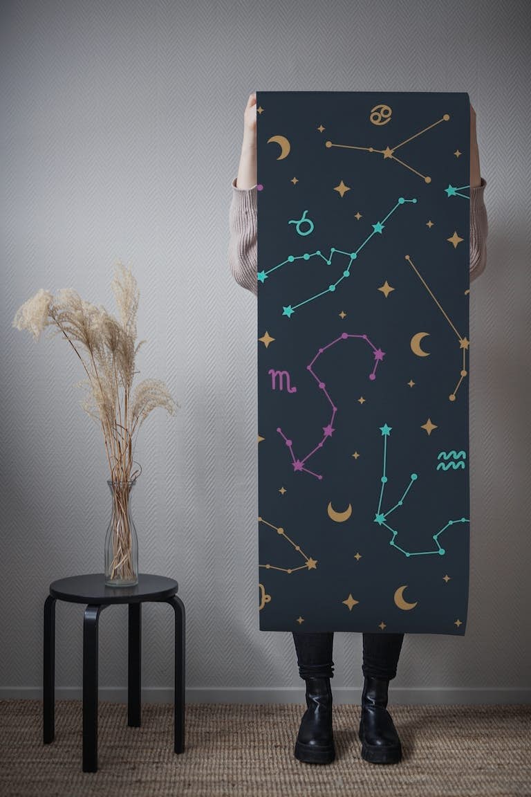 Zodiacal Constellations papel pintado roll