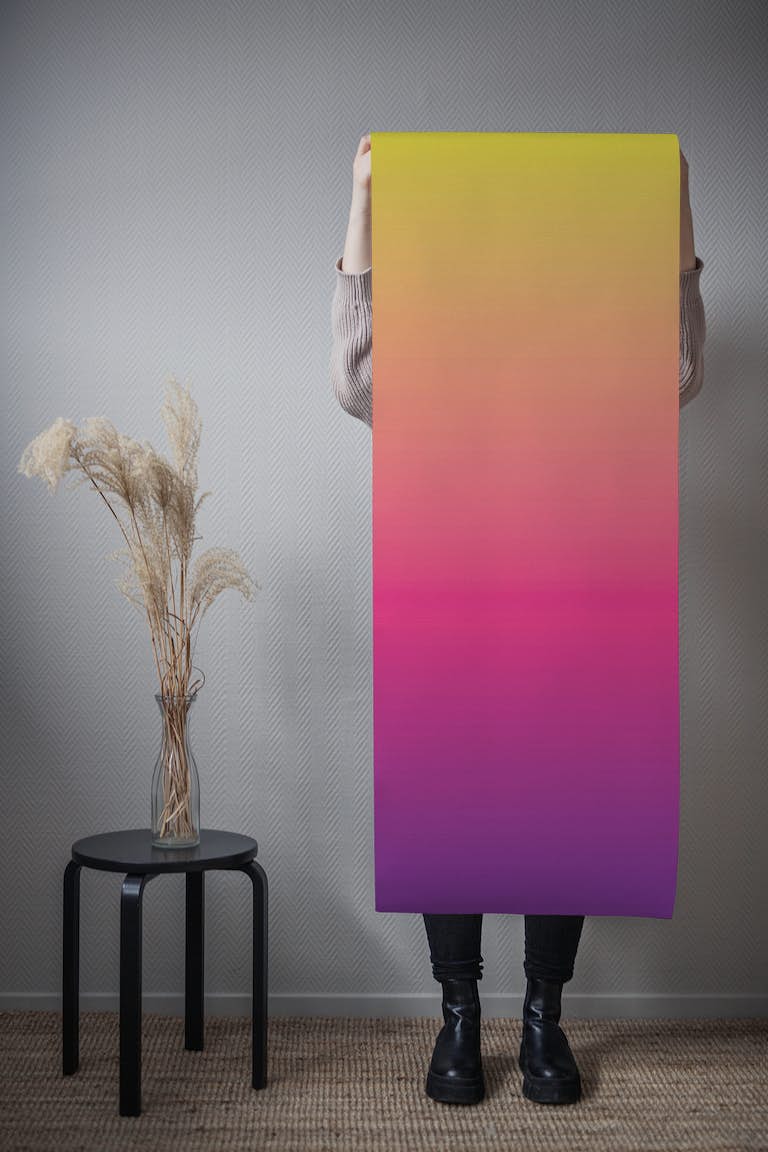 Dip Dye Sunset wallpaper roll