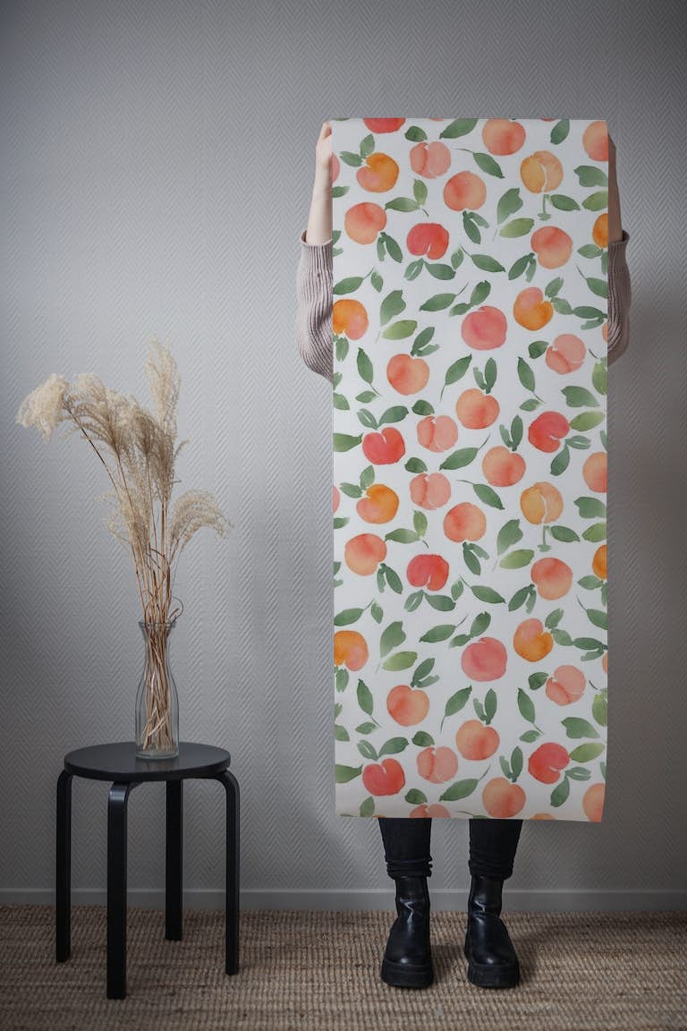 Peaches wallpaper roll
